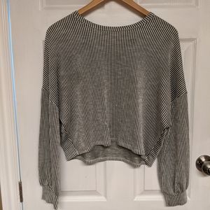 Slouchy & soft striped long sleeve